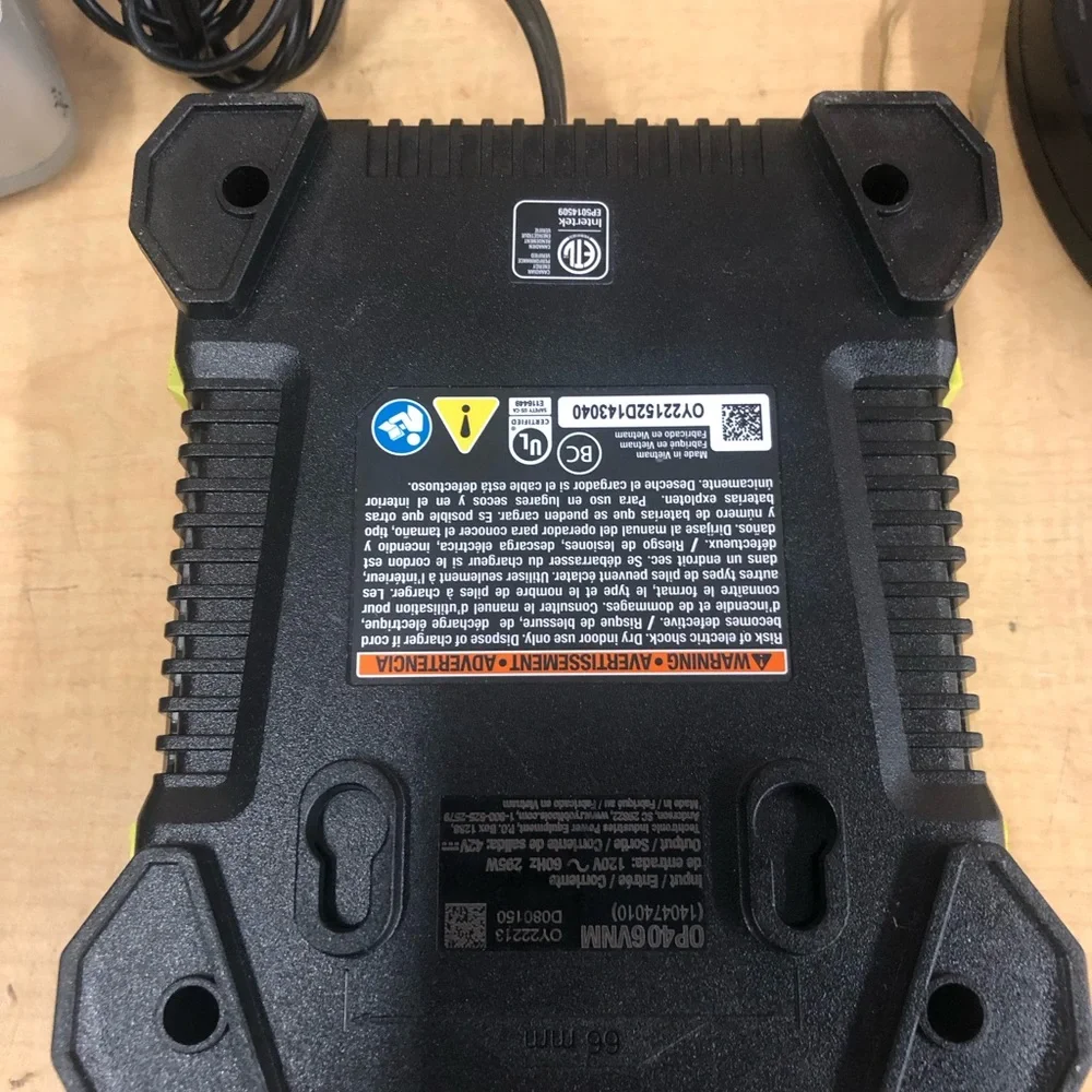 RYOBI OP406A 40-Volt Lithium-Ion Rapid Charger
